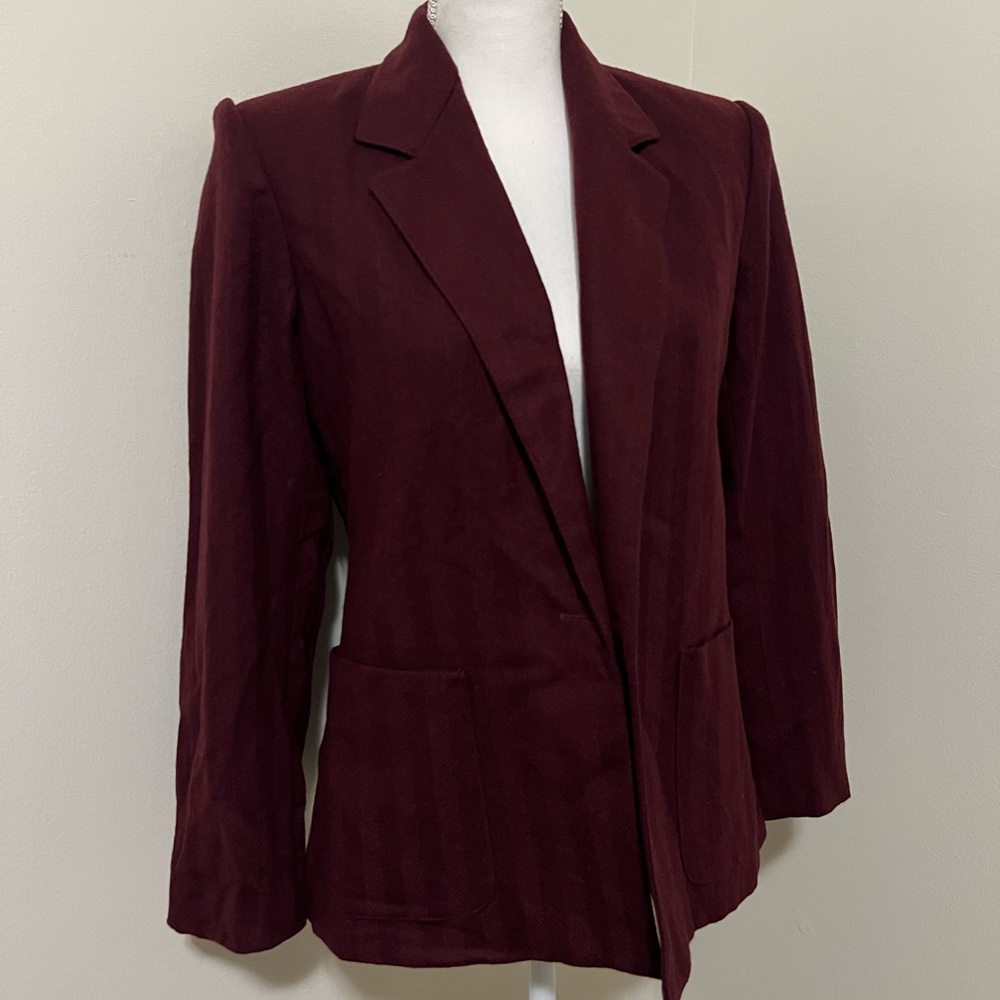 70s vintage deadstock Pant-her burgundy blazer 5/6 small medium